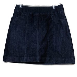 Contrast Jean Skort Stretch Waist Size 3